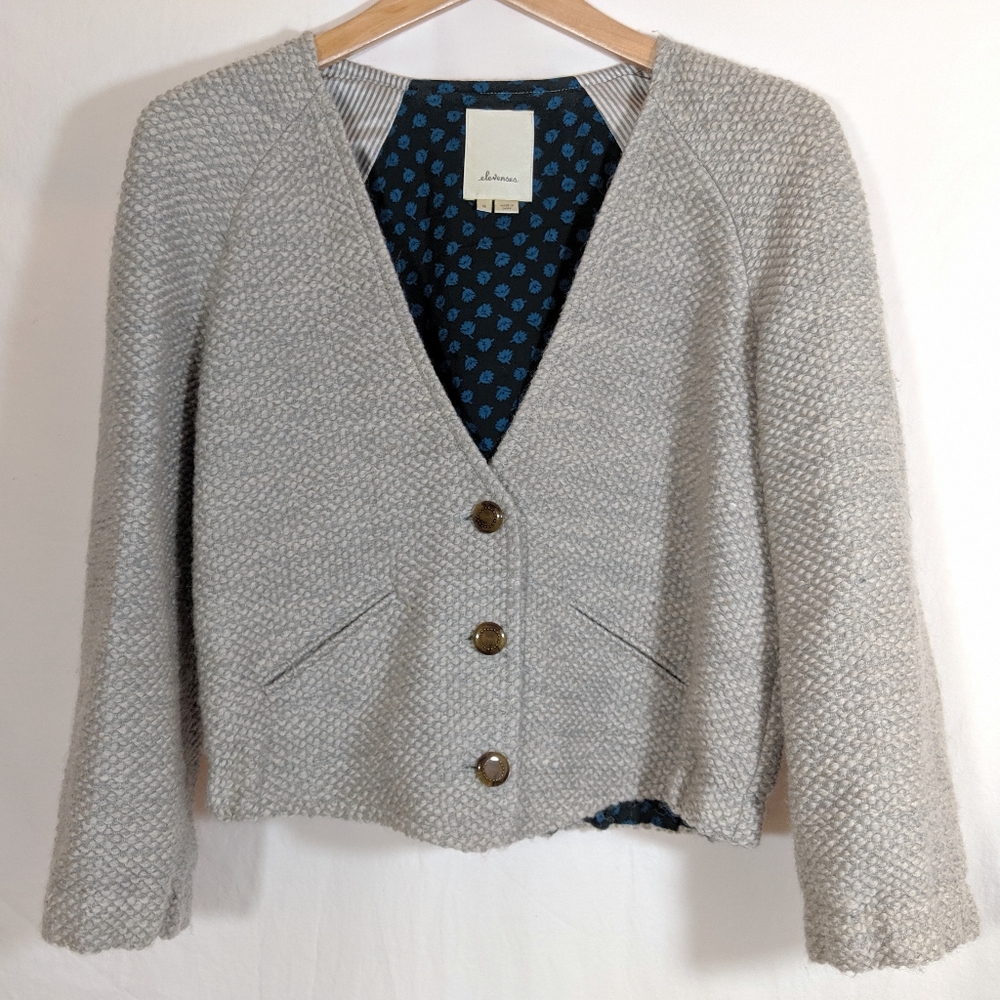 Anthropologie Elevenese Woodland Path Wool Jacket